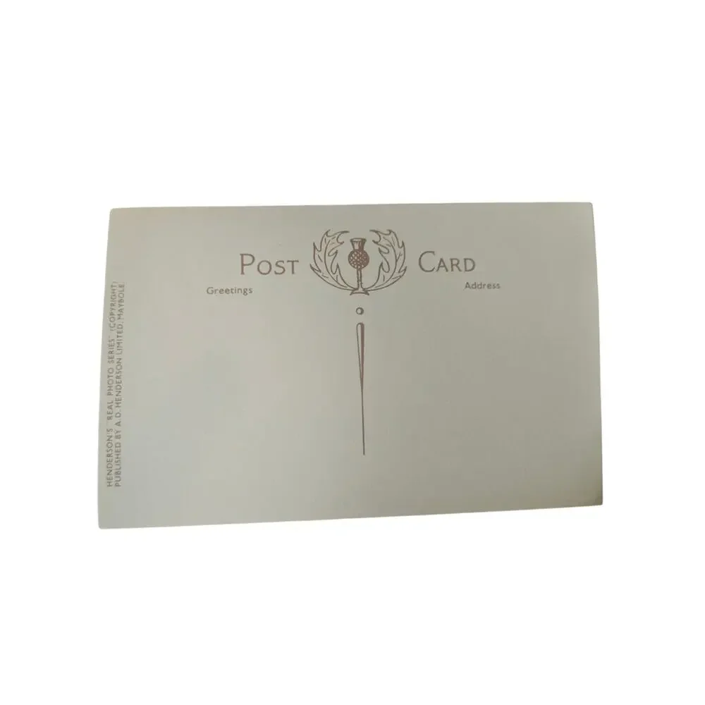 Great Britain UK real photo postcard RPPC Alloway Ayr Robert Burn's Cottage poet